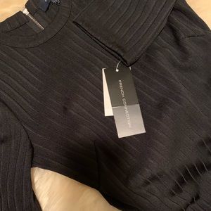 NWT French Connection Open back Black dress